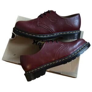10 Brand New Bape X Dr. Martens Emboss 1461 Oxblood
